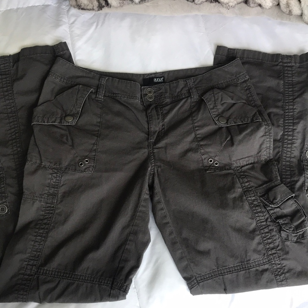 Gray Convertible Cargo Pants